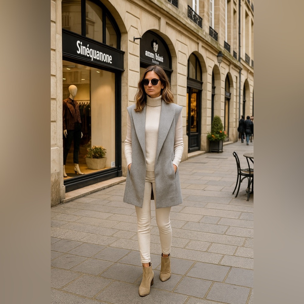 Club Monaco Gray Shrug Sweater